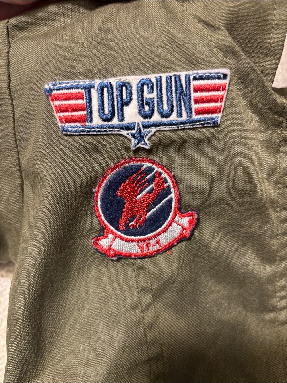 Top Gun Flight Dress Child Costume - Picture 13 of 14